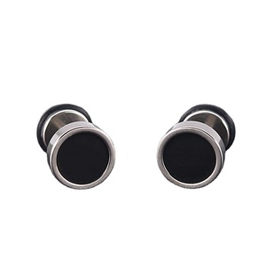 <strong>Men's</strong> Earings Titanium Steel Round Black Oil Drip <strong>Stud</strong> <strong>Earrings</strong> for <strong>Men</strong> Korean Fashion Stainless Steel Punk Jewelry Accessories - Product Image 5