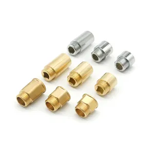 Factory OEM Brass Thread Fitting Extension Piece For Pipeline Connection