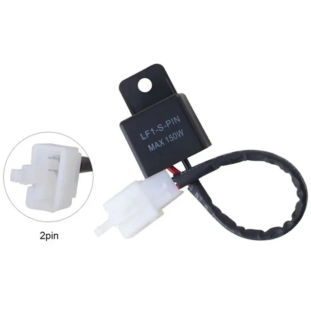 Custom NS Modify 12A 2Pin Electronic LED Flasher Relay for Yamaha R1 R6 FZ1 FZ6 FZ8 MT07 MT09 Motor Turn Signal Bulb Hyper Flash