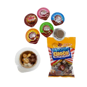 Halal OEM LOW price Chocolate jam with biscuit ball bIscuit cup