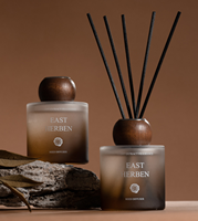 Diffuseur de parfum en bois de qualité supérieure, fabrication OEM |   Parfum longue durée, éliminateur d'odeurs pour salle de bain, ornement parfumé d'intérieur pour la maison, coffret cadeau
