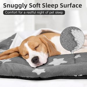 Almohadilla para caja de mascotas, cama para perrera para perros, alfombrilla lavable, bonita estrella, cama para mascotas para jaula, almohada plana ultrasuave, cojín, alfombrilla antideslizante para mascotas - Product Image 2