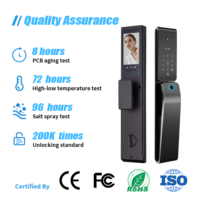 Serrure Intelligente Sans Clé Vertexis, Contrôle à Distance WiFi Tuya Cloud, Alliage d'Aluminium, Biométrique, Empreinte Digitale, Mot de Passe, Reconnaissance Faciale