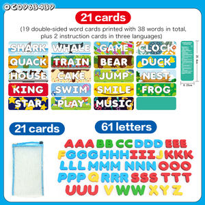 Ensemble <span class=keywords><strong>de</strong></span> <span class=keywords><strong>lettres</strong></span> éducatives cartes d'apprentissage <span class=keywords><strong>jeu</strong></span> d'orthographe <span class=keywords><strong>de</strong></span> <span class=keywords><strong>mots</strong></span> d'âge préscolaire jouet interactif pour enfants <span class=keywords><strong>jeu</strong></span> <span class=keywords><strong>de</strong></span> Puzzle pour enfants <span class=keywords><strong>de</strong></span> <span class=keywords><strong>5</strong></span> à 7 ans - Product Image 6