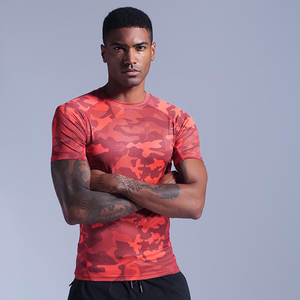 2026 New Summer Popular Shirts High Quality 75% Nylon 25% Spandex Quick Dry Fit Tops Mens Workout Gym Running Fitness T-shirts - Product Image 5