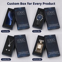 Usine conception personnalisée Smartphone boîte rigide 2mm d'épaisseur emballage d'accessoires électriques et boîte-cadeau avec gaufrage étui de téléphone Spot
