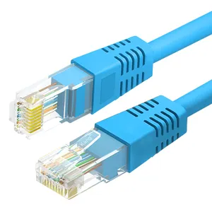 Computer Use Rj45 Connector Pvc Jacket Copper Wire Cat 5e 6 Cat5e Cat6 Utp Ftp Indoor Network Cable Patch Cord