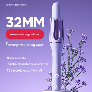 Professional Silk Portable <b>Mini</b> Auto Rotating Curling Iron Automatic <b>Hair</b> <b>Curler</b> with PTC Heater - Product Image 2