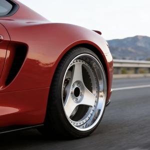 Jantes en alliage forgées à 3 pièces, concaves profondes, polies, T6061, 18, 19, 20, 21, 22, 23, 24 pouces, 5X112, 5X108, 5X114.3, 5X120, moyeux - Product Image 2