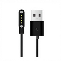 Câble de charge pour montre connectée 4 broches 7,62 mm pour montre d'enfant avec adaptateur USB-A pour charge rapide et transfert de données