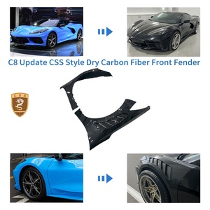 Guardabarros Delanteros de Fibra de Carbono Estilo <span class=keywords><strong>CSS</strong></span> para Chevrolet Corvette C8, Piezas de Repuesto - Product Image 3