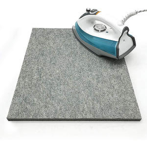 Housse <span class=keywords><strong>de</strong></span> planche à repasser portable écologique 100% <span class=keywords><strong>laine</strong></span>, grise, épaisseur 1/2 pouce, usage domestique, taille 17x24 pouces - Product Image 3