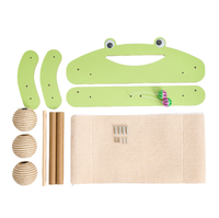 Lit pour chat combiné grand format avec griffoir inclinable, canapé anti-griffures - Jouet pour chat en forme de boule de chanvre