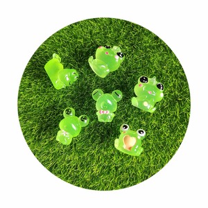100 Uds. Mini ranas luminosas figurita resina animales Micro paisaje decoración Jardín de hadas DIY miniaturas casa de muñecas Accesorios - Product Image 2