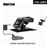 Caméra de tableau de bord pour console centrale 1080P Full HD avec diffuseur de parfum, angle de 140°, détection de mouvement, enregistrement en boucle, vision nocturne et détection de collision