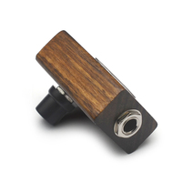SAPHUE S3 Clip Pickup pour guitare acoustique/classique Étui en bois avec bouton de volume et transducteur 6.35 Jack pour Ukelele/Kalimba...