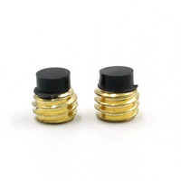 Vis de réglage hexagonales personnalisées M2 M3 M4 M5 M6 en laiton avec embout en nylon noir