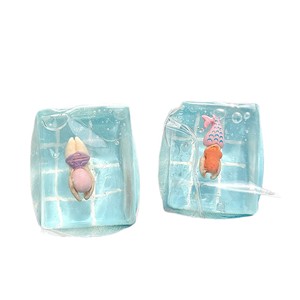 Jouet à presser mignon en forme de cube et de sphère, série Océan Bleu, pour fête au bord de la piscine - Product Image 6