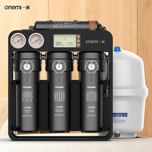 Purificador de Agua por Ósmosis Inversa (RO) de 6 <span class=keywords><strong>Etapas</strong></span>, 75 GPD, para Debajo del Fregadero, con Pantalla TDS, Manómetro Doble, Portátil para Viajes en RV, OEM - Product Image 1
