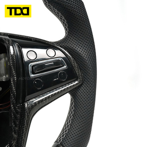 Volant en fibre de carbone véritable TDD compatible avec Cadillac CT5 CT6 XT4 XT5 XT6 2013 2014 2015 2016 - Product Image 4