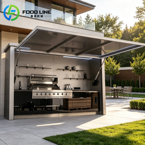 Outdoor Kitchen bar and Bench Outdoor Kitchen Built in Bbq Grill Set Stainless Steel Outdoor Kitchen Doors with <strong>Glasses</strong> - Product Image 4