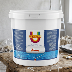 Pintura Acrílica para Exteriores de 4 kg, Revestimiento a Base de Agua para Superficies de Hormigón, Ladrillo y Fachadas, Aplicación Universal con Rodillo - Product Image 3