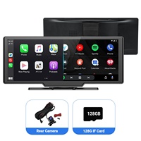 Caméra embarquée portable à écran tactile de 10,26 pouces, autoradio avec navigation, CarPlay, Android Auto, caméra de recul, écran de surveillance