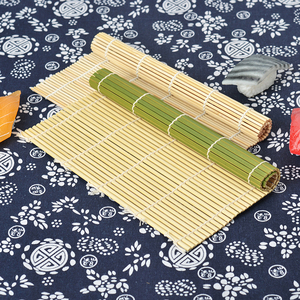 Alfombrilla enrollable de bambú <span class=keywords><strong>para</strong></span> comida, de piel verde, alta calidad - Product Image 3