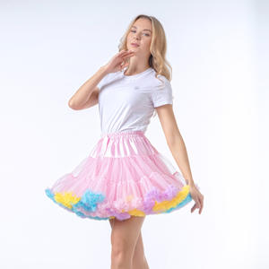 Jupe tutu superposée bicolore pour <span class=keywords><strong>femme</strong></span>, courte, bouffante et moelleuse, pour cosplay et spectacle - Product Image 4
