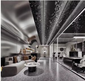 Waterproof Fire-Resistant WPC Flat <strong>Panel</strong> Interior <strong>Wall</strong> Cladding Design Metallic Foil Finish Plastic Decorative <strong>Wall</strong> <strong>Panel</strong> - Product Image 3