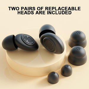 سدادات أذن سيليكون ناعمة قابلة لإعادة الاستخدام لعزل الضوضاء وحماية السمع، سدادات أذن مريحة للتركيز والسفر - للنائمين على الجانب - Product Image 2