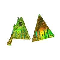 Une fois utilisé autocollant hologramme adhésif de sécurité fragile avec point de fissure cible