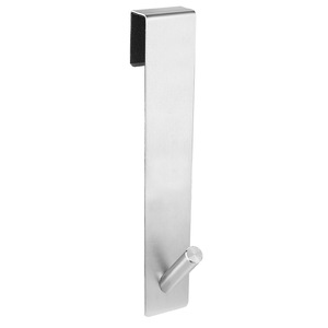Gancho de Acero Inoxidable de Doble Cara Antiadherente, Moderno, Fácil de Guardar, Gancho Trasero <span class=keywords><strong>para</strong></span> <span class=keywords><strong>Colgar</strong></span> <span class=keywords><strong>Ropa</strong></span> en la Puerta, Gancho <span class=keywords><strong>para</strong></span> Puerta de Vidrio de Baño - Product Image 6