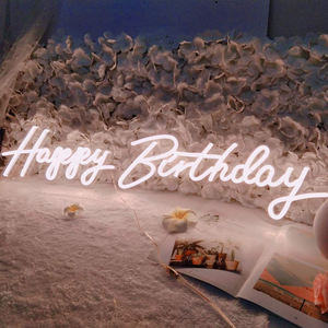 Fabricant Aucune QUANTITÉ MINIMALE DE COMMANDE Personnalisé Led Néon Affaires Signe LED Lettres Joyeux Anniversaire CONDUIT Signe - Product Image 6