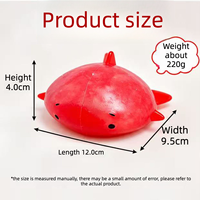En gros, jouet Blobfish Slushie fait main en forme de boule, croustillant, malléable, sans rebond, avec granules de smoothie à remplir, pour ASMR et anti-stress