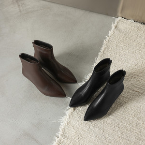 Stivaletti Cialisa Sexy a Punta in Vera Pelle di Alta Qualità per <span class=keywords><strong>Donna</strong></span>, <span class=keywords><strong>Scarpe</strong></span> Autunno Inverno 2025 con <span class=keywords><strong>Tacco</strong></span> <span class=keywords><strong>Medio</strong></span> - Product Image 4