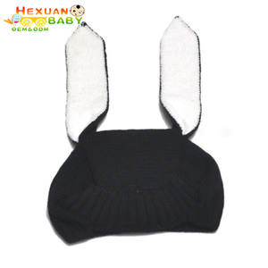 Venta al por mayor <span class=keywords><strong>de</strong></span> acrílico personalizado <span class=keywords><strong>de</strong></span> punto lindo invierno cálido bebé recién <span class=keywords><strong>nacido</strong></span> niños ganchillo Animal conejito Orejas <span class=keywords><strong>gorro</strong></span> sombrero - Product Image 4