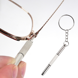 Kit de herramientas portátil 3 en 1 de aluminio y acero para reparación de relojes y gafas con llavero LSD-100PCS - Product Image 5