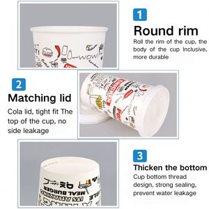 Vaso de Papel Desechable Ecológico Personalizado de Pared Simple para Bebidas Frías y Café Caliente con Impresión de Logotipo - Product Image 4