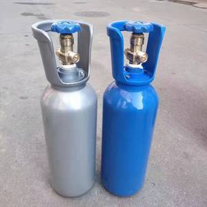 Cilindros de nitrógeno de 15L, 20L, 10L, 40L, cilindros de dióxido de carbono, cilindros de oxígeno, acero inoxidable (acero 37Mn) con carrito. - Product Image 1
