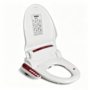 Couverture de bidet électrique de qualité fiable avec fonction de lavage par lavement et réglage multi-niveaux pour la maison et l'hôtel - Product Image 1