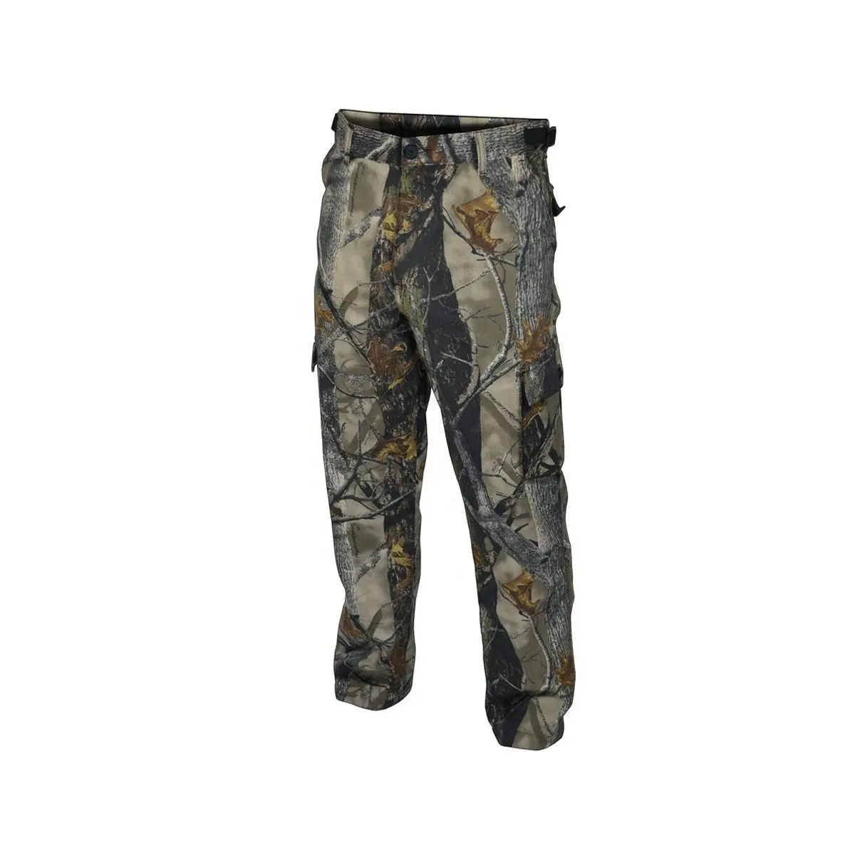 2024 venta al por mayor pantalones de caza de camuflaje estampado Casual hombres Camo Cargo pantalones de caza al aire libre