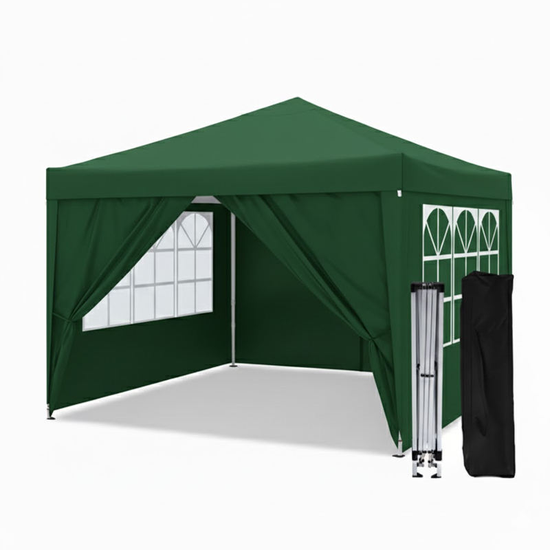 Tente verte 3*3 (y compris un tissu à quatre côtés)