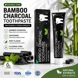 <span class=keywords><strong>Dentifrice</strong></span> au <span class=keywords><strong>charbon</strong></span> actif naturel sans fluorure pour blanchiment des dents, 100g, vente en gros, nettoyage en profondeur et élimination des taches - Product Image 2