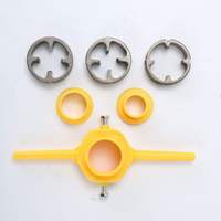 Ensemble d'outils de filetage de tuyaux d'eau de qualité industrielle LIJIN, 6 pièces, 1 entraînement, taille de tuyau 1/4, outil de taraudage, clé à taraud, kit de réparation de plomberie