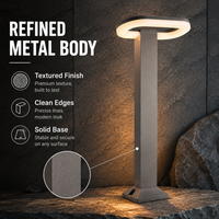 Lampe de Jardin Architecturale Moderne, Borne LED d'Extérieur 18W en Aluminium pour Allée, Passage Piétonnier et Décoration de Cour