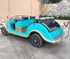 Vente en gros de voiturette électrique <span class=keywords><strong>4x4</strong></span> classique vintage, carrosserie rétro, support de golf, personnalisation, toit ouvert - Product Image 5