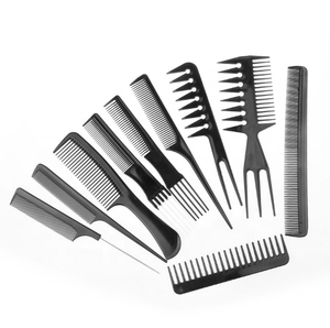 peine de corte de <span class=keywords><strong>pelo</strong></span> de plástico negro impreso <span class=keywords><strong>a</strong></span> granel Afro salon recoge bien y peine de dientes anchos para peluquerí<span class=keywords><strong>a</strong></span> - Product Image 1