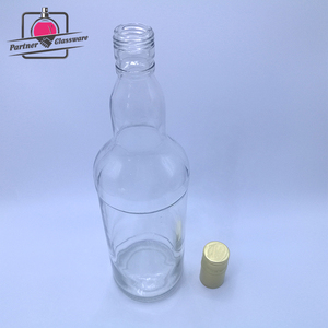 Bouteille de vin en verre transparente ronde de 1000 ml 100 cl pour la <span class=keywords><strong>vodka</strong></span> avec bouchon à vis - Product Image 3