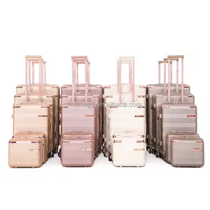 Yeni sert kabuk Abs kasa 20/24/28 inç seyahat arabası bagaj setleri seyahat çantaları taşımak kabin bagaj bavul